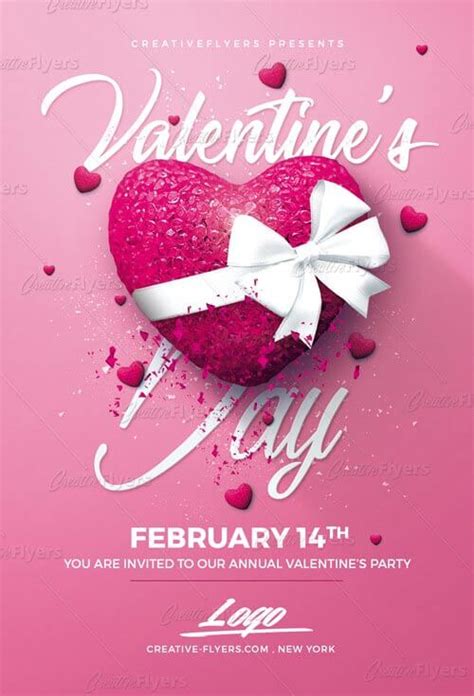 Minimalist Flyer Valentines Day Psd Templates Creative Flyers