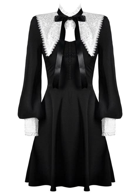 Dark In Love Gothic Lolita Ribbon Dress Attitude Clothing