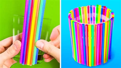 20 Fun Hacks And Crafts With Straws Youtube
