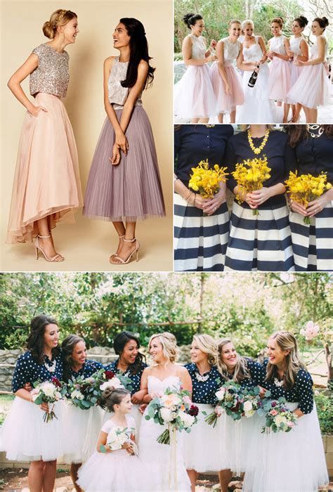 Fashion Inspiration Bridesmaids In Separates Weddingsonline