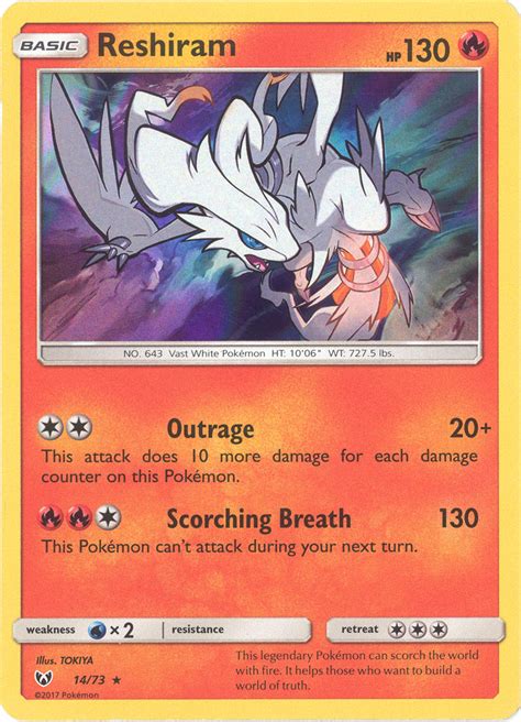 We offer custom mystery packs & boxes, booster boxes & packs, singles, graded cards, supplies, accessories, figures, plush toys, and much more! Pokemon Card - Shining Legends 14/73 - RESHIRAM (holo-foil ...