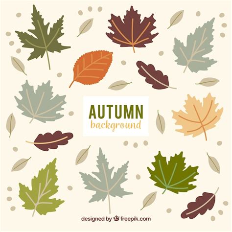 Free Vector Lovely Hand Drawn Autumn Background