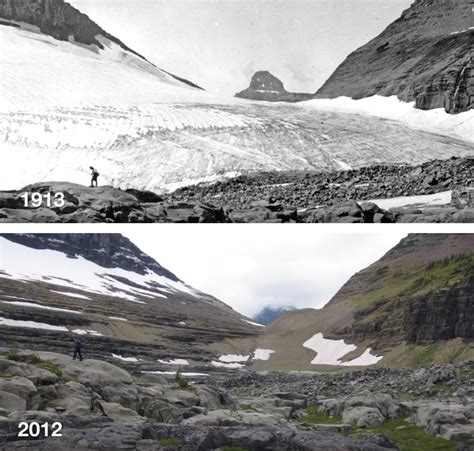 Before And After Photos Reveal How Much Glaciers Have Melted In 100 Years