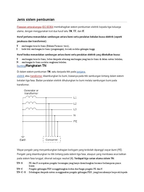 Jenis Sistem Pembumian Pdf