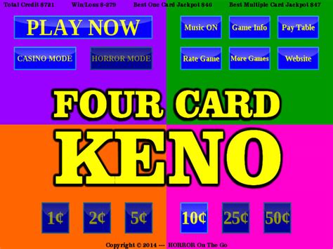 Playing has never been so easy! App Shopper: Four Card Keno (Games)