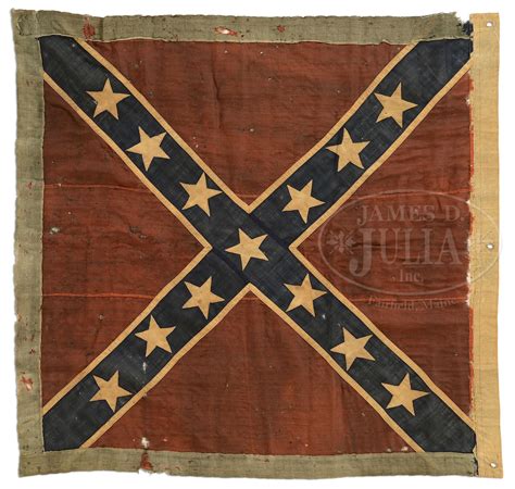 Fine And Historic Army Of Northern Virginia Battle Flag Carried By Tucker