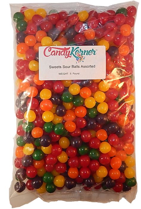 Sweets Sour Balls Assorted Fruit 5 Pound 80 Oz Candykorner
