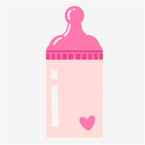 Pink Baby Bottle Png Picture Pink Cartoon Simple Baby Bottle Baby