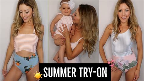 Swimsuit Try On Haul👙 Summer 2018 ☀️ Mommy Me Style Guide Brianna K Youtube