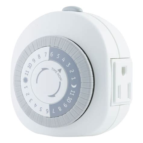 Ge 24 Hour 1 Outlet Indoor Plug In Heavy Duty Mechanical Timer White