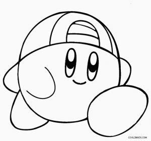 Dibujo de Kirby para colorear Páginas para imprimir gratis Cute