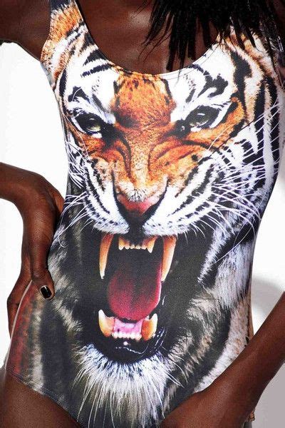 Tiger Swimsuit Limited Black Milk Clothing Swimsuits Cute Bathing