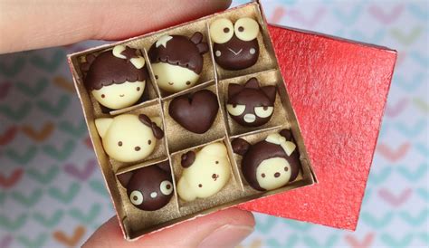 Valentines Day Miniature Sanrio Chocolate Polymer Clay Tutorial