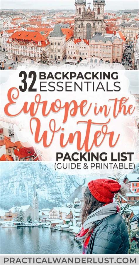 The Ultimate Europe In Winter Packing List For Backpackers Including