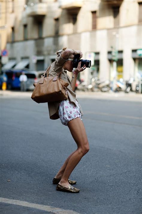 Photography Street Style Girl With A Camera In The Street Streetstyle Photographer