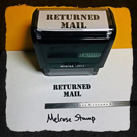 Return Postage Guaranteed Rubber Stamp For Mail Use Self Inking