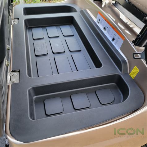 3 Compartment Underseat Tray For Icon Golf Cart Acc 76604 Ic