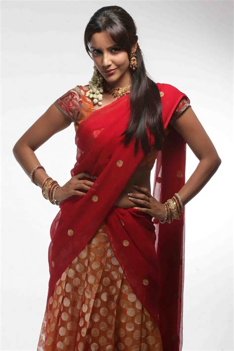 Sexy Girl Bikini New Hot Priya Anand Half Saree Latest Pictures Priya Anand Red Saree Photo