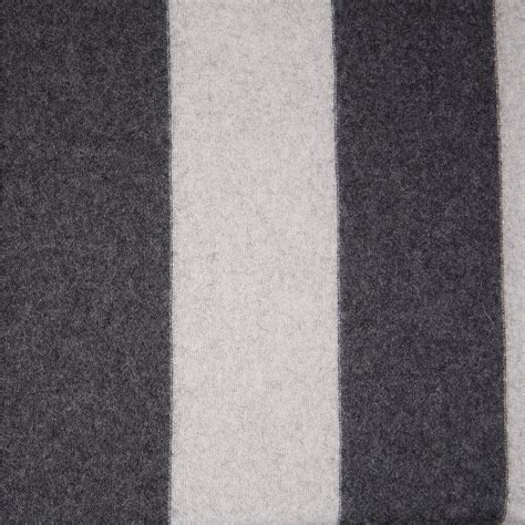 Grey Stripe Wool Coating Bloomsbury Square Dressmaking Fabric