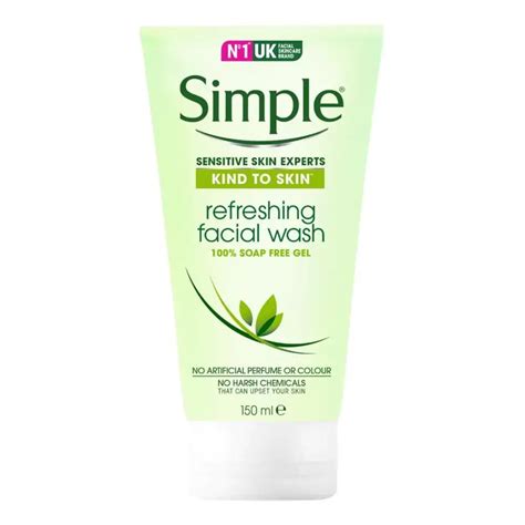 Simple Refreshing Facial Wash Gel 150ml Exp012023 Shopee Malaysia
