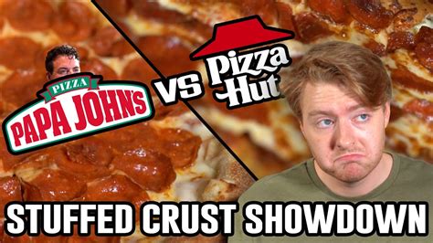 The Best Stuffed Crust Pizza Papa John S Or Pizza Hut Review Youtube