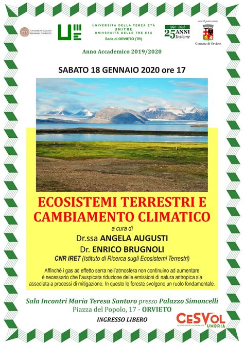 Ecosistemi Terrestri E Cambiamento Climatico Allunitre Orvietosìit
