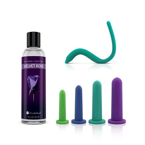 Large Dilators Vibrating Wand And Lubricant Bundle Intimate Rose