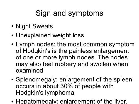 Lymphoma Signs In Women