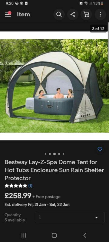 Bestway Lay Z Spa Dome Hot Tub Gazebo Bw58460 For Sale From United