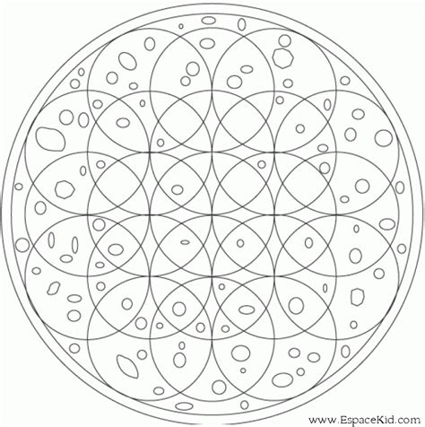 coloriage mandala fleur de vie  ENERGIE  Pinterest  Superbe