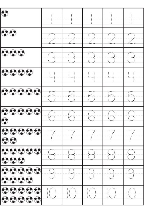 Numbers Practice Worksheets Printable