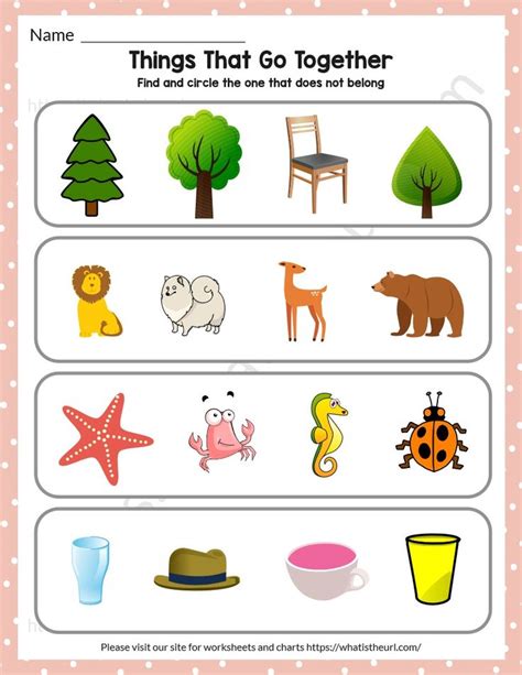 Things That Go Together Worksheet Exercise 2 Things That Go