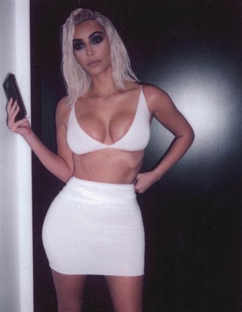 Kim Kardashian Flashes Boobs In Skintight White For Hot Instagram Pic