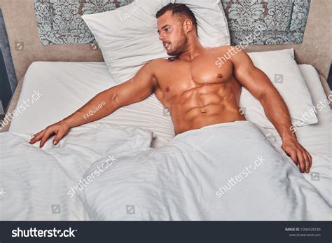 Handsome Nude Man Lying Bed Stock Photo 1008928183 Shutterstock