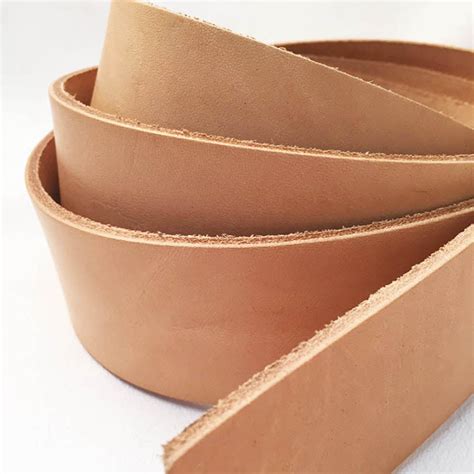 Long Belt Strips - 7-9 oz Cowhide Oak Shoulder Leather Strips | Leather Unlimited
