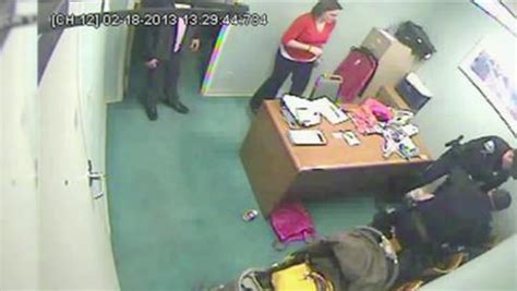 Watch Shocking Cctv Footage Shows Moment Female Shoplifter Is Beaten By Two Police Officers