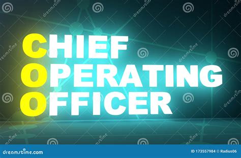 coo chief operating officer acronym business concept background