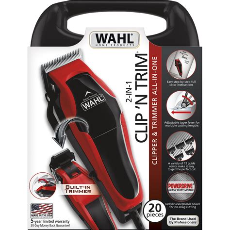 Wahl Clip N Trim Complete Hair Cutting Kit 23 Pieces