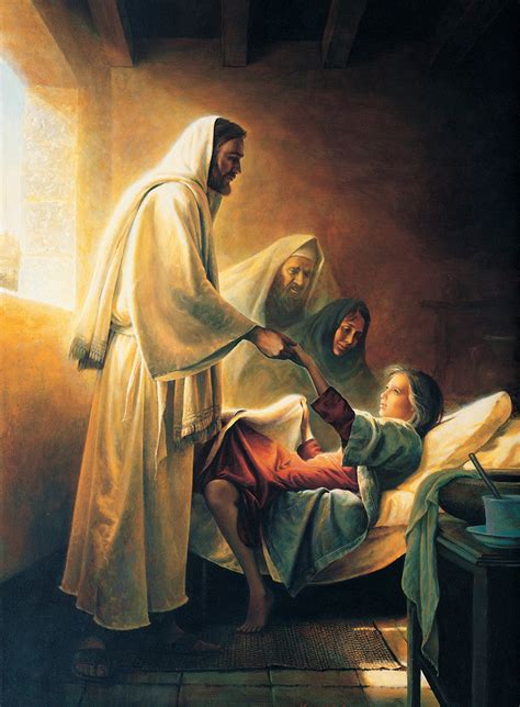 Christ Raising The Daughter Of Jairus By Greg Olsen