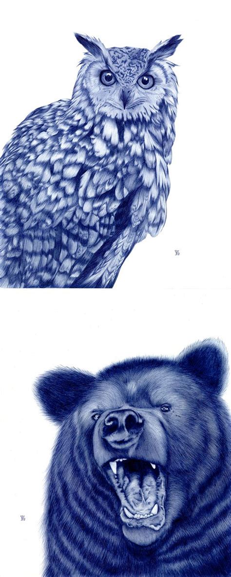 Cool Bic Pen Drawings Of Animals By Sarah Esteje Inspiration Grid
