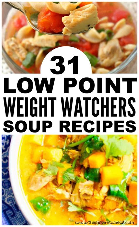 If you're after the best weight watchers recipes with smartpoints, this is it! Low Point Weight Watchers Soup Recipes · The Inspiration Edit