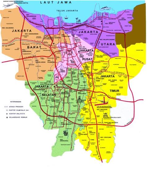 Peta Jakarta Lengkap Dengan Kabupaten Dan Kota Tarunas Riset