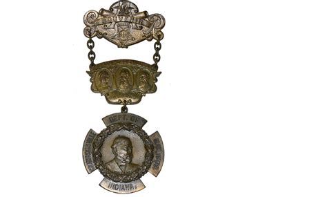 G.A.R. MEDAL CRAWFORDSVILLE, 1909 — Horse Soldier