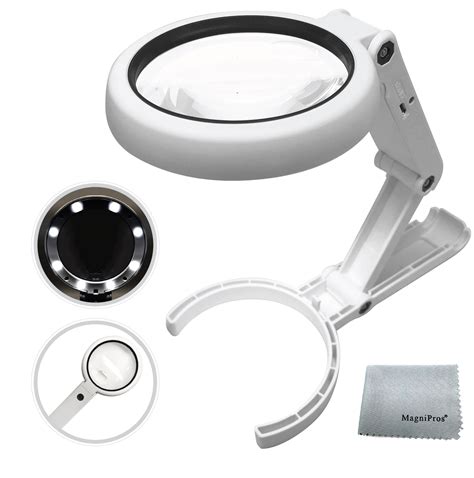 rechargeable illuminated round handheld reading magnifying glass magnifying glasses supply e tay