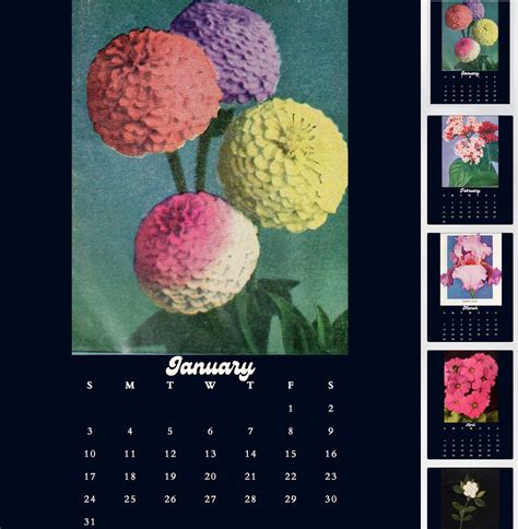 Botanical Printable Pdf Calendar 2021 Calendar Wall Calendar Monthly
