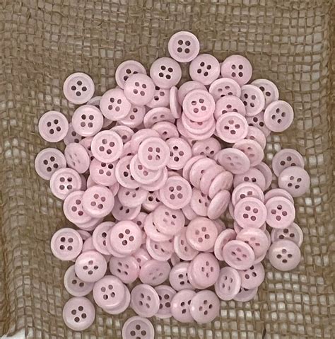 Baby Pink Buttons Quantity 20 Ollie And Annie Collection