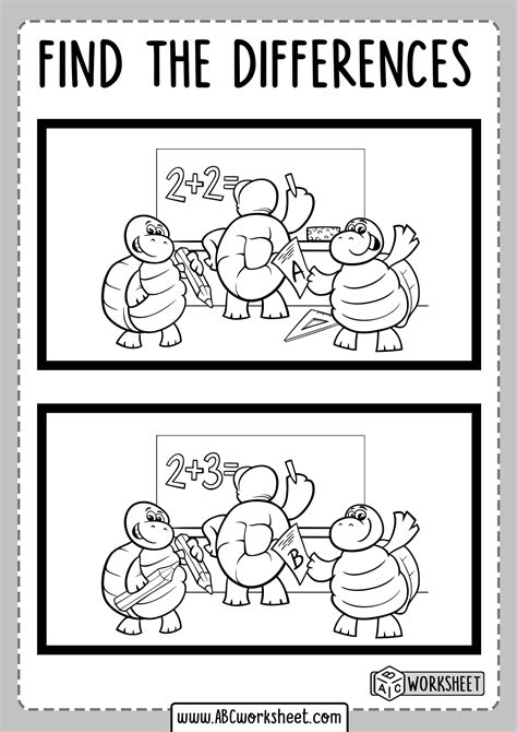 20 Spot The Difference Worksheets Coo Worksheets