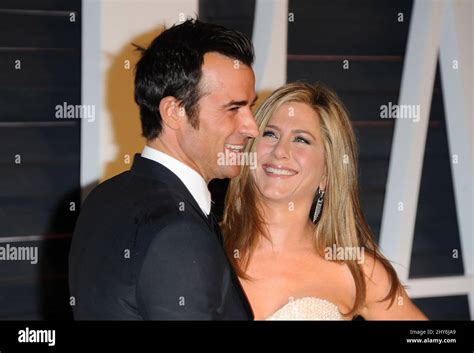 Jennifer Aniston And Justin Theroux Attending The 2015 Vanity Fair