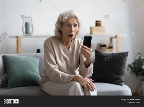 Excited Mature Granny Image And Photo Free Trial Bigstock
