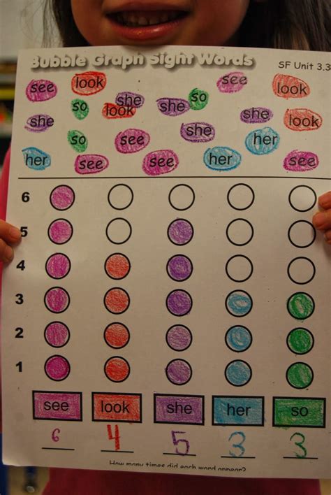 Bubble Graph Sight Words Domino Addition And Some Freebies Abc